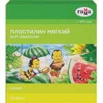 Пластилин восковый ГАММА Пчелка, мягкий, 24 цвета, со стеком, Арт. 190820201, 360г