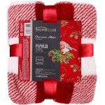 Плед HOMECLUB Christmas Magic 120x150см, шерпа с принтом, Арт. WI-CM5