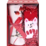 Набор подарочный HOMECLUB плед 100х140см и носки р. 35–38, красный, Арт. WI-BM3 Набор подарочный HOMECLUB плед 100х140см и носки р. 35–38, красный, Арт. WI-BM3