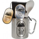 Набор подарочный Stay wild and free Напиток растворимый Сoffee&Cocoa, кружка и ложка, 240г