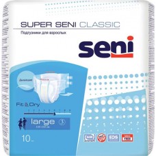Подгузники для взрослых SENI Classic Large, 10шт в магазинах Лента