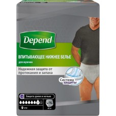 Белье впитывающее мужское DEPEND L/XL, 9шт в магазинах Лента