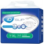 Подгузники для взрослых ID Slip XL, 14шт