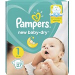 Подгузники детские PAMPERS New Baby-Dry 1, 2–5кг, 27шт