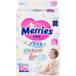 Подгузники детские MERRIES М 6–11кг, 64шт