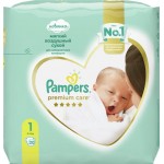 Подгузники детские PAMPERS Premium Care Newborn 1, 2–5кг, 20шт