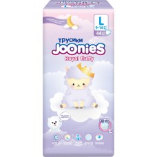 Подгузники-трусики детские JOONIES Royal Fluffy L 9–14кг, 44шт в магазинах Лента