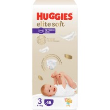 Подгузники-трусики детские HUGGIES Elite Soft 3 6–11кг, 48шт в магазинах Лента