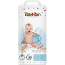 Подгузники-трусики YOKOSUN Premium L 9–14кг, 44шт в магазинах Лента