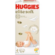 Подгузники детские HUGGIES Elite Soft 4 8–14кг, 54шт в магазинах Лента