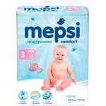 Подгузники детские MEPSI M 6–11кг, 64шт Подгузники детские MEPSI M 6–11кг, 64шт