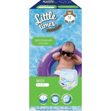 Подгузники-трусики для плавания LITTLE TIMES S, 12шт в магазинах Лента