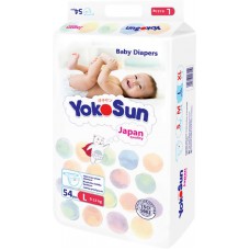 Подгузники детские YOKOSUN L 9–13кг, 54шт в магазинах Лента