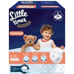 Подгузники-трусики детские LITTLE TIMES Premium XL 15–30кг, 34шт
