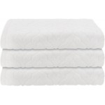 Полотенце CLEANELLY Азулежу 70х120см, белое, хлопок, стрижка, Арт. ПЦС-1801-3834