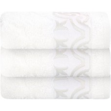 Полотенце махровое CLEANELLY Азулежу 50x80см, белое, хлопок, Арт. ПЦ-3601-3318 цв.101 в магазинах Лента