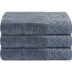 Полотенце махровое HOMECLUB Плиссе 30x50см, серое, хлопок, Арт. ПТА-1725-3733 цв.521