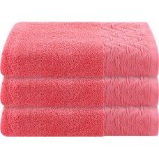 Полотенце махровое HOMECLUB Плиссе 50x80см, розовое, хлопок, Арт. ПТА-3625-3733 цв.200 в магазинах Лента