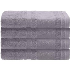 Полотенце махровое COTTONIKA Аврора 30х50см, серое жаккардовое, хлопок в магазинах Лента Полотенце махровое COTTONIKA Аврора 30х50см, серое жаккардовое, хлопок в магазинах Лента