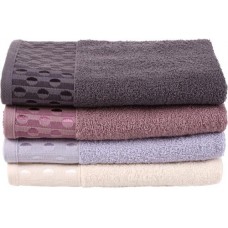 Полотенце махровое BELEZZA Winter 50x80см, цвет молочный, пыльно- розовый, синий, серый в магазинах Лента