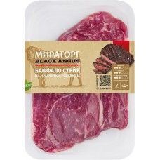 Стейк из мраморной говядины МИРАТОРГ Black Angus Баффало, 390г в магазинах Лента