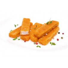 Рыбные палочки из фарша минтая замороженные, обжаренные в панировке, весовые в магазинах Лента