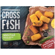 Минтай замороженный POLAR Cross Fish, мини-филе в панировке, 240г в магазинах Лента