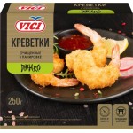 Креветки Королевские замороженные VICI очищенные, в панировке Панко, 250г