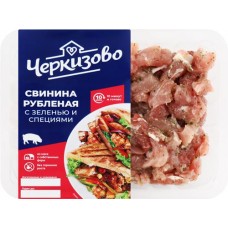Свинина ЧЕРКИЗОВО рубленая с зеленью и специями, категория Б, 400г в магазинах Лента
