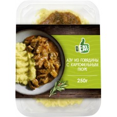 Азу из говядины I LIKE EAT с картофельным пюре, 250г в магазинах Лента