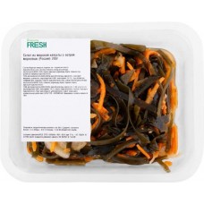 Салат ЛЕНТА FRESH из морской капусты с острой морковью, 200г в магазинах Лента