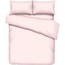 Простыня HOMECLUB 200х220см, розовая, страйп-сатин в магазинах Лента
