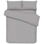 Пододеяльник HOMECLUB 145x215см, серо-голубой, страйп-сатин Пододеяльник HOMECLUB 145x215см, серо-голубой, страйп-сатин