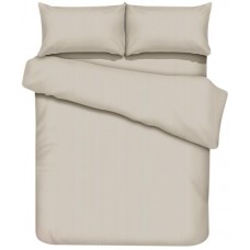 Пододеяльник HOMECLUB 145x215см, бежевый, страйп-сатин в магазинах Лента