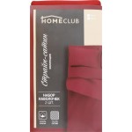 Набор наволочек HOMECLUB 50x70см, бордовый, страйп-сатин, 2шт Набор наволочек HOMECLUB 50x70см, бордовый, страйп-сатин, 2шт