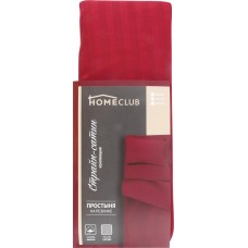 Простыня на резинке HOMECLUB 200х200см, бордовая, страйп-сатин в магазинах Лента
