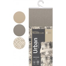 Простыня на резинке HOMECLUB Urban 180x200см, хлопок поплин, Арт. HCURB/SE2020 Россия в магазинах Лента