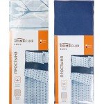 Пододеяльник 2-спальный HOMECLUB синий, бязь, хлопок Пододеяльник 2-спальный HOMECLUB синий, бязь, хлопок