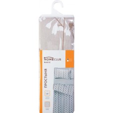 Простыня HOMECLUB 150х214см цвет кофейный, бязь в магазинах Лента