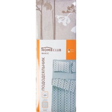 Пододеяльник 1,5-спальный HOMECLUB цвет кофейный, хлопок в магазинах Лента