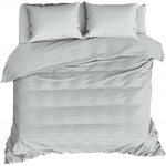 Простыня HOMECLUB 220x240см, серая, страйп-сатин Простыня HOMECLUB 220x240см, серая, страйп-сатин