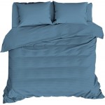 Простыня HOMECLUB 220x240см, синяя, страйп-сатин Простыня HOMECLUB 220x240см, синяя, страйп-сатин