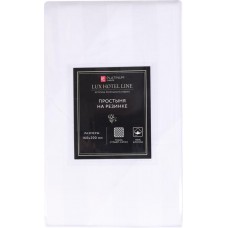 Простыня на резинке PLATINUM CHOICE 160х200см, белая, страйп-сатин, Арт. PC16-WH в магазинах Лента
