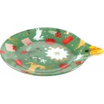 Тарелка Елочная игрушка 15x18см, стекло, в ассортименте Арт. J20