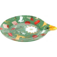 Тарелка Елочная игрушка 15x18см, стекло, в ассортименте Арт. J20 в магазинах Лента