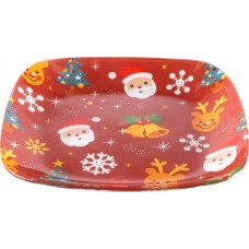 Тарелка Новый Год квадратная, 19,5х19,5см, стекло, в ассортименте Арт. S20 в магазинах Лента