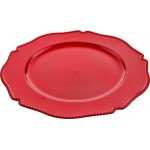 Тарелка HOMECLUB Royal Christmas Red 33см, пластик Арт. MSPP-2