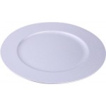 Тарелка HOMECLUB Блеск, серебро, 33см, пластик, Арт. AMLX004