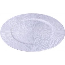Тарелка HOMECLUB Созвездие, серебро, 33см, пластик, Арт. AMLX001 в магазинах Лента
