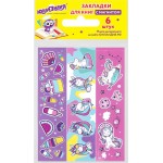 Закладки ЮНЛАНДИЯ Единороги, с магнитом, 6шт